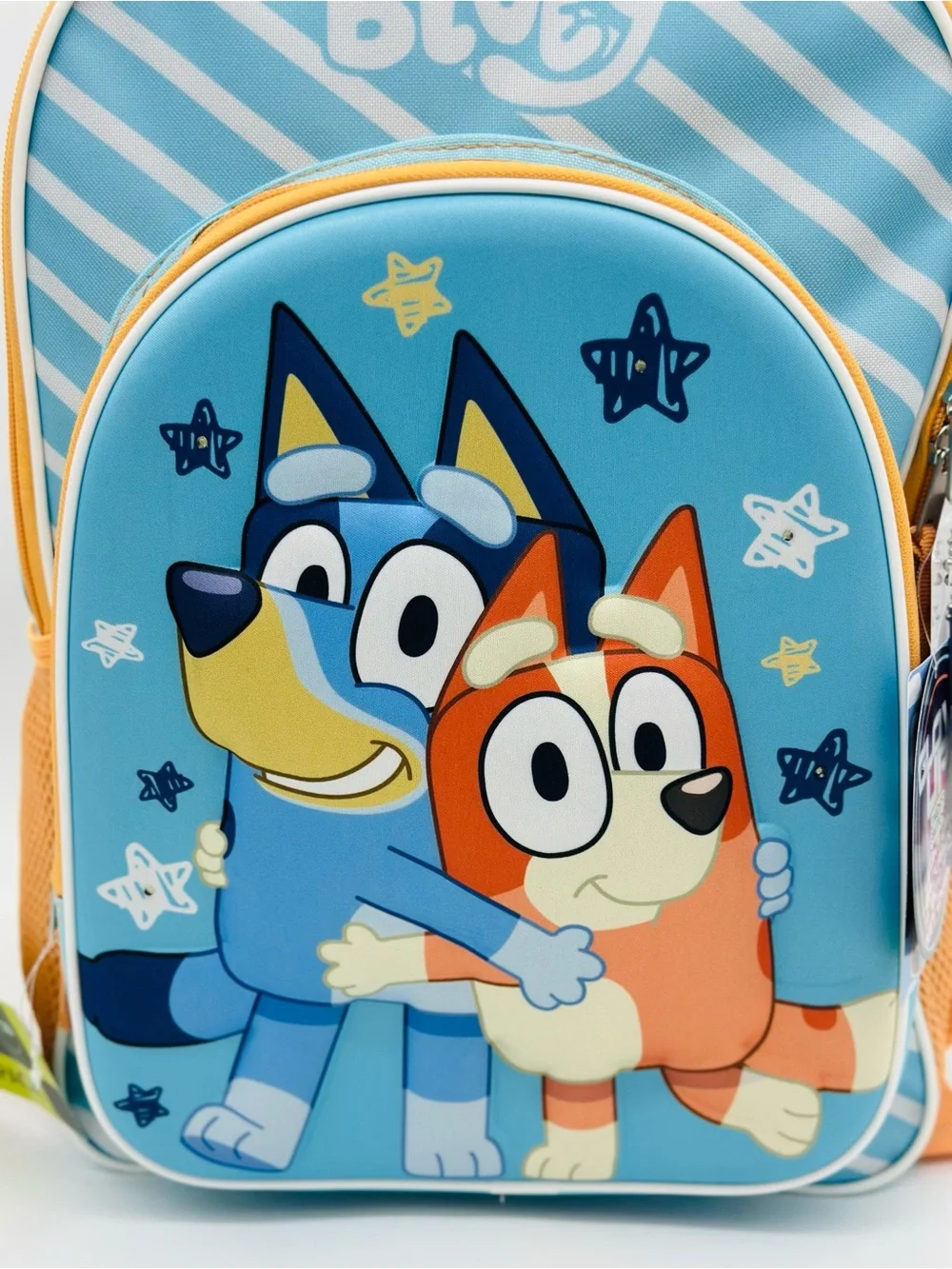 Bluey & Bingo Kids Backpack School Bag with 3D Front Panel and Light-Up Stars